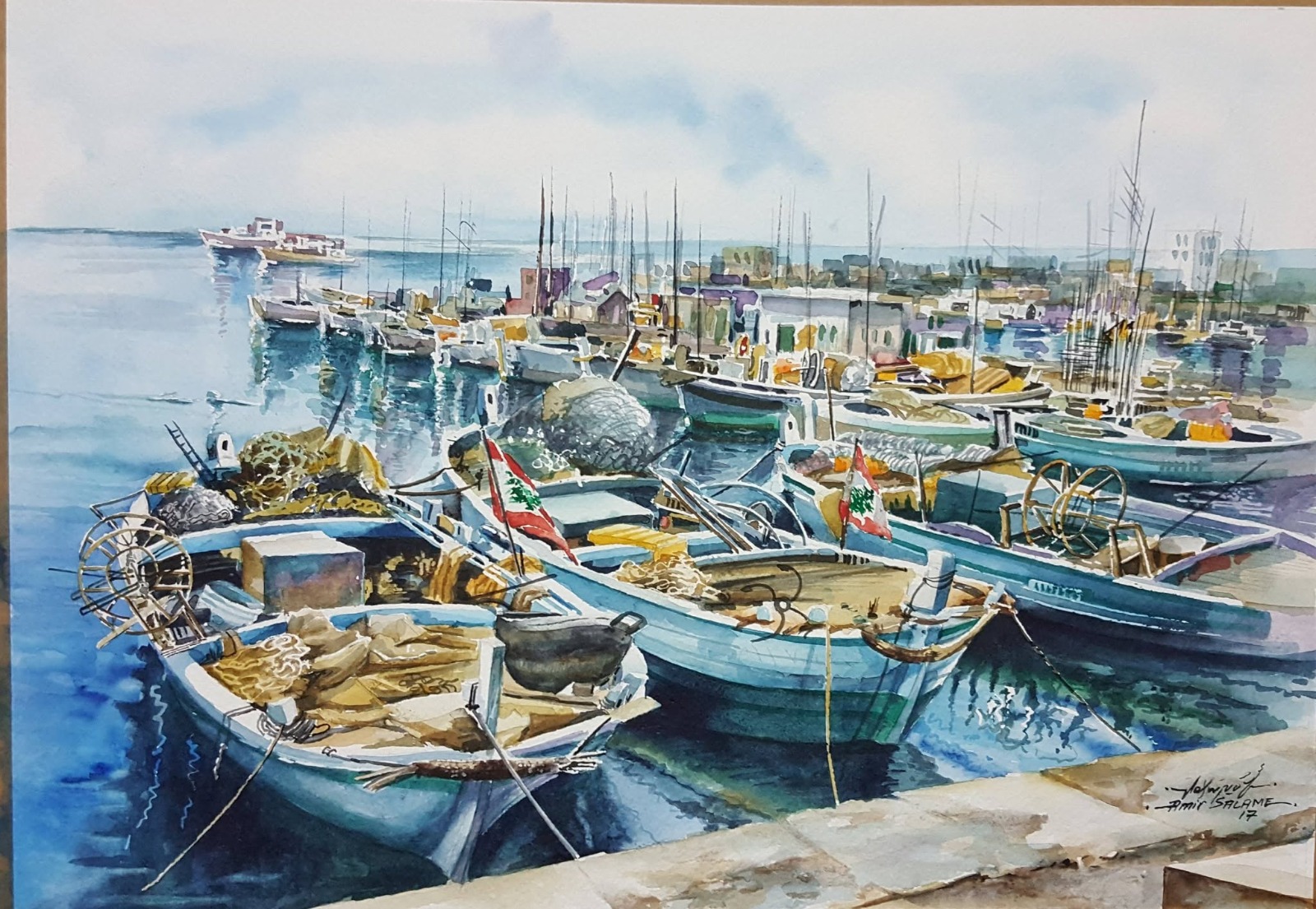 Lebanese Fishing Harbour fine art print